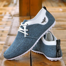 将图片加载到图库查看器，Elegant Casual Mens Shoes Lace-Up Linen Cloth Breathable Mens Canvas Shoes Flats Driving Walking Shoes Driving Sneakers Casual Cloth Shoes Lightweight Outdoor Shoes
