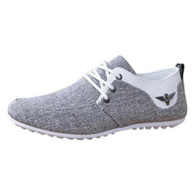 将图片加载到图库查看器，Elegant Casual Mens Shoes Lace-Up Linen Cloth Breathable Mens Canvas Shoes Flats Driving Walking Shoes Driving Sneakers Casual Cloth Shoes Lightweight Outdoor Shoes
