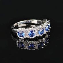 Load image into Gallery viewer, Elegant Copper Ring with Synthetic Cubic Zirconia
