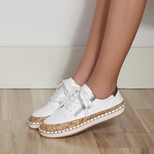 Load image into Gallery viewer, Elegant Floral Womens Sneakers Printed Lace Up Flat Shoes Fashion Round Toe Shoes Women Casual Sneakers Comfortable Tennis Shoes For Walking
