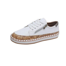 Load image into Gallery viewer, Elegant Floral Womens Sneakers Printed Lace Up Flat Shoes Fashion Round Toe Shoes Women Casual Sneakers Comfortable Tennis Shoes For Walking
