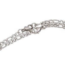 将图片加载到图库查看器，Elegant Heart Shaped Magnet Bracelet For Couples Stainless Steel Magnetic Couple Bracelets Long Distance Touch Bracelets Magnetic Heart Matching Bracelets Stainless Steel Adjustable Chain Bracelet Set Gift
