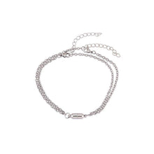 将图片加载到图库查看器，Elegant Heart Shaped Magnet Bracelet For Couples Stainless Steel Magnetic Couple Bracelets Long Distance Touch Bracelets Magnetic Heart Matching Bracelets Stainless Steel Adjustable Chain Bracelet Set Gift
