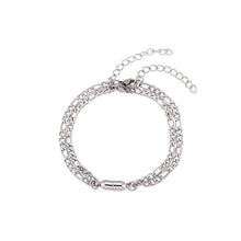 将图片加载到图库查看器，Elegant Heart Shaped Magnet Bracelet For Couples Stainless Steel Magnetic Couple Bracelets Long Distance Touch Bracelets Magnetic Heart Matching Bracelets Stainless Steel Adjustable Chain Bracelet Set Gift
