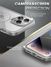 Load image into Gallery viewer, Elegant iPhone 14 Pro Max Case 6.7" Strong Edges Slim Frame Clear Protective Case with Built-in Screen Protector Compatible Shockproof Thin Clear Case Luxury Case For Smartphone
