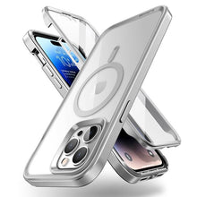 Load image into Gallery viewer, Elegant iPhone 14 Pro Max Case 6.7" Strong Edges Slim Frame Clear Protective Case with Built-in Screen Protector Compatible Shockproof Thin Clear Case Luxury Case For Smartphone
