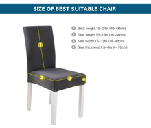 将图片加载到图库查看器，Elegant Kitchen Chair Covers Stretch Seat Covers For Chairs Slipcover Chair house chaise Furniture Covers Gray Chair cover Washable Anti dust Seat Slipcover Protector for Hotel Office Ceremony Banquet Wedding Party
