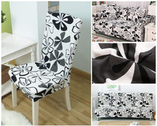 将图片加载到图库查看器，Elegant Kitchen Chair Covers Stretch Seat Covers For Chairs Slipcover Chair house chaise Furniture Covers Gray Chair cover Washable Anti dust Seat Slipcover Protector for Hotel Office Ceremony Banquet Wedding Party
