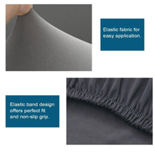 将图片加载到图库查看器，Elegant Kitchen Chair Covers Stretch Seat Covers For Chairs Slipcover Chair house chaise Furniture Covers Gray Chair cover Washable Anti dust Seat Slipcover Protector for Hotel Office Ceremony Banquet Wedding Party
