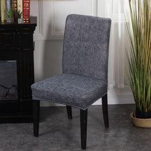 将图片加载到图库查看器，Elegant Kitchen Chair Covers Stretch Seat Covers For Chairs Slipcover Chair house chaise Furniture Covers Gray Chair cover Washable Anti dust Seat Slipcover Protector for Hotel Office Ceremony Banquet Wedding Party
