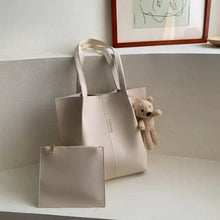 将图片加载到图库查看器，Elegant Ladies 2 piece set / suit Handbag Composite Bag Set Ladies Handbag Large Shoulder Bag Purse Bag Handbag For Females

