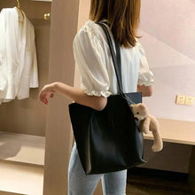 将图片加载到图库查看器，Elegant Ladies 2 piece set / suit Handbag Composite Bag Set Ladies Handbag Large Shoulder Bag Purse Bag Handbag For Females
