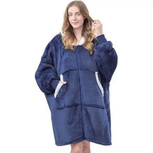 Load image into Gallery viewer, Elegant Large Sweatshirts Woman Oversized Hoodie Winter Blanket With Sleeves Fleece Warm Giant Blanket Hoodies Women Sweatshirts  Long Blanket with Sleeves for Winter Hooded Sweatshirt for Women and Men Pullover
