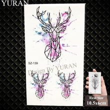 Load image into Gallery viewer, Elegant Lavender Flower Tattoo Stickers Temporary Waterproof Colorful Modern Children Tattoo
