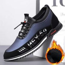 Load image into Gallery viewer, Elegant Leather Mens Luxury Casual Slip On Black Driving Fashion Sneakers Casual Walking Shoes Lightweight Anti-Slip Low Top Breathable Leather Mens Business Sneakers
