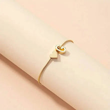 Load image into Gallery viewer, Elegant Love Heart Charm Bracelet - Delicate Minimalist Link Chain
