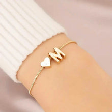 Load image into Gallery viewer, Elegant Love Heart Charm Bracelet - Delicate Minimalist Link Chain
