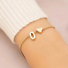 Load image into Gallery viewer, Elegant Love Heart Charm Bracelet - Delicate Minimalist Link Chain

