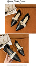 Load image into Gallery viewer, Elegant Low Heel Women Summer Pointed-Toe Slippers Slip On Office Shoes Luxury Women Slip On Comfortable Pointed Toe Womens Loafers Backless Low Heel Slide Slippers
