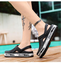 Load image into Gallery viewer, Elegant Mens Sandals Black Garden Casual Aqua Clogs Summer Slides Beach Swimming Shoes Slippers Garden Clogs Sandals Arch Support Cushioned Yard Beach Clogs

