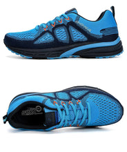 将图片加载到图库查看器，Elegant Mens Sneakers Sport Mesh Trainers Lightweight Running Shoes Outdoor Athletic Breathable Non-Slip Casual Comfortable Outdoor Sport Sneakers
