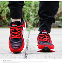 将图片加载到图库查看器，Elegant Mens Sneakers Sport Mesh Trainers Lightweight Running Shoes Outdoor Athletic Breathable Non-Slip Casual Comfortable Outdoor Sport Sneakers
