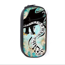 将图片加载到图库查看器，Elegant Music Note Piano Pen Case Holder Stylish Black/White Pencil Bag Guitar Pencil Case Unique Stationery Case For School
