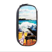 将图片加载到图库查看器，Elegant Music Note Piano Pen Case Holder Stylish Black/White Pencil Bag Guitar Pencil Case Unique Stationery Case For School
