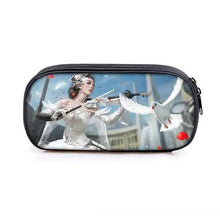 将图片加载到图库查看器，Elegant Music Note Piano Pen Case Holder Stylish Black/White Pencil Bag Guitar Pencil Case Unique Stationery Case For School
