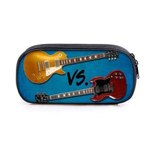 将图片加载到图库查看器，Elegant Music Note Piano Pen Case Holder Stylish Black/White Pencil Bag Guitar Pencil Case Unique Stationery Case For School
