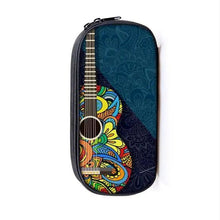 将图片加载到图库查看器，Elegant Music Note Piano Pen Case Holder Stylish Black/White Pencil Bag Guitar Pencil Case Unique Stationery Case For School
