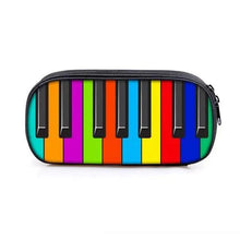 将图片加载到图库查看器，Elegant Music Note Piano Pen Case Holder Stylish Black/White Pencil Bag Guitar Pencil Case Unique Stationery Case For School
