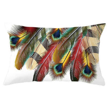 Load image into Gallery viewer, Elegant New Home Decoration Short Plush Pillow Case Feather Soft Rectangular Sofa Seat Bedroom Farmhouse Feather Decorative Throw Pillow Covers Home Decor 30x50CM
