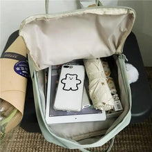 Load image into Gallery viewer, Elegant Nylon Candy Color Waterproof School Bags for Teenagers Girls And Women Nice Patchwork On Backpack For Female
