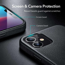 将图片加载到图库查看器，Elegant Phone Protection Back Cover Designed for iPhone 12 Pro Max Case Leather Cover for iPhone 12 mini 12 Pro Max Genuine Leather Case for iPhone 12 12Pro Luxury Black Phone Case For Businessman
