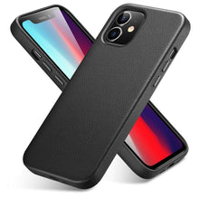 将图片加载到图库查看器，Elegant Phone Protection Back Cover Designed for iPhone 12 Pro Max Case Leather Cover for iPhone 12 mini 12 Pro Max Genuine Leather Case for iPhone 12 12Pro Luxury Black Phone Case For Businessman
