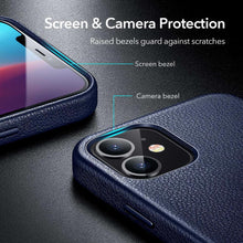 将图片加载到图库查看器，Elegant Phone Protection Back Cover Designed for iPhone 12 Pro Max Case Leather Cover for iPhone 12 mini 12 Pro Max Genuine Leather Case for iPhone 12 12Pro Luxury Black Phone Case For Businessman
