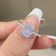 Load image into Gallery viewer, Elegant Ring Inlaid Shining Zirconia In Rectangular Shape

