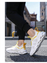 将图片加载到图库查看器，Elegant Sneakers Men Sports Running Shoes Fashion Couple Causal Shoes Fashion Flats Breathable Athletic Lightweight Non Slip Athletic Walking Jogging Sneakers
