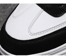 将图片加载到图库查看器，Elegant Sport Men's Sneaker Trend High Top Platform Shoes Spring Vulcanized Shoes Leather Casual Sport Fashion Flat Low Top Sneaker Lace-up Modern Design
