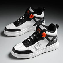将图片加载到图库查看器，Elegant Sport Men's Sneaker Trend High Top Platform Shoes Spring Vulcanized Shoes Leather Casual Sport Fashion Flat Low Top Sneaker Lace-up Modern Design
