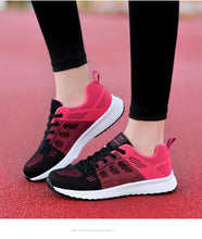 Load image into Gallery viewer, Elegant Sport Womens Sneakers Flats Casual Tennis Shoes Summer Lace-Up Mesh Light Breathable Casual Comfort Non Slip Lightweight Breathable Mesh Athletic Sneakers
