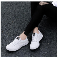 Load image into Gallery viewer, Elegant Sport Womens Sneakers Flats Casual Tennis Shoes Summer Lace-Up Mesh Light Breathable Casual Comfort Non Slip Lightweight Breathable Mesh Athletic Sneakers
