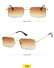 将图片加载到图库查看器，Elegant Square Sunglasses For Women Luxury Eyewear For Women/Men High Quality Metal Glasses For Women Outdoor Lightweight Sunglasses For Men Retro Design
