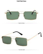 将图片加载到图库查看器，Elegant Square Sunglasses For Women Luxury Eyewear For Women/Men High Quality Metal Glasses For Women Outdoor Lightweight Sunglasses For Men Retro Design
