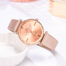 Load image into Gallery viewer, Elegant Style Fashion Womens Watch Luxury Leather Band Analog Quartz Wrist Watch Women Dress Leather Band Thin Minimalist Casual Simple Dress Analog Quartz Wristwatch

