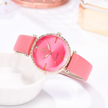 Load image into Gallery viewer, Elegant Style Fashion Womens Watch Luxury Leather Band Analog Quartz Wrist Watch Women Dress Leather Band Thin Minimalist Casual Simple Dress Analog Quartz Wristwatch

