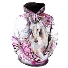 Load image into Gallery viewer, Elegant Sweaty Hoodie Popular Men's And Women's Sweatshirt Highest Value Animal 3D Printing Fashion Pullover Full Size  3D Horse Graphics Print Hoodie for Men Streetwear Casual Fashion Sweatshirt
