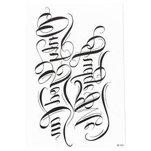 将图片加载到图库查看器，Elegant Temporary Waterproof Tattoos Big Tribal Sticker Black Large Body Art Makeup Fake Tattoo For Mens Womens
