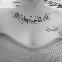 将图片加载到图库查看器，Elegant Temporary Waterproof Tattoos Big Tribal Sticker Black Large Body Art Makeup Fake Tattoo For Mens Womens
